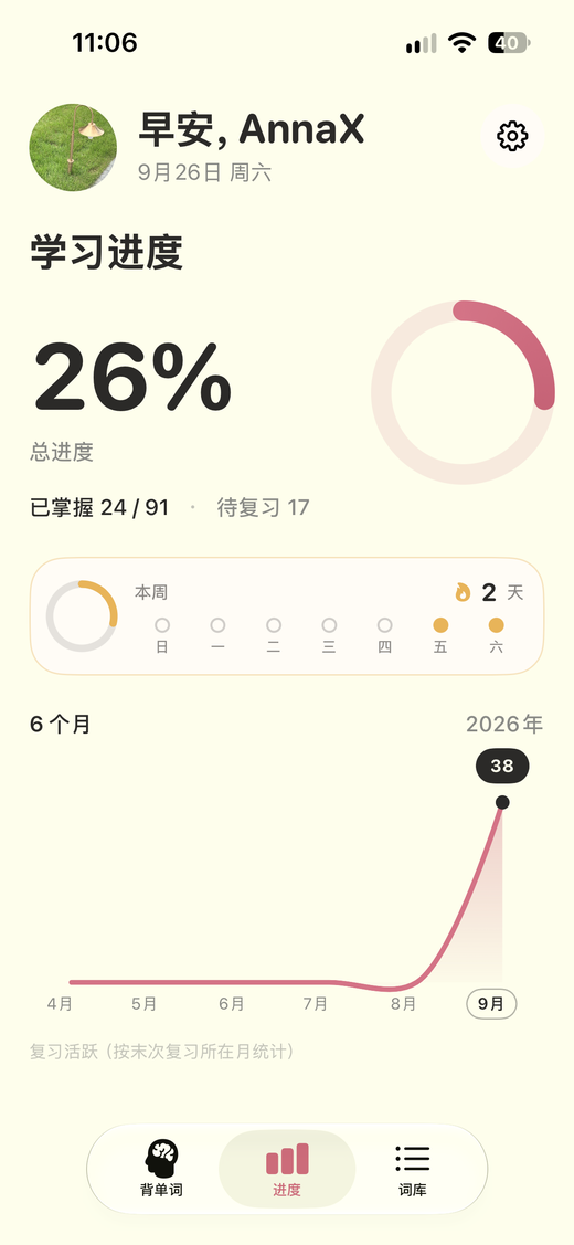 学习进度